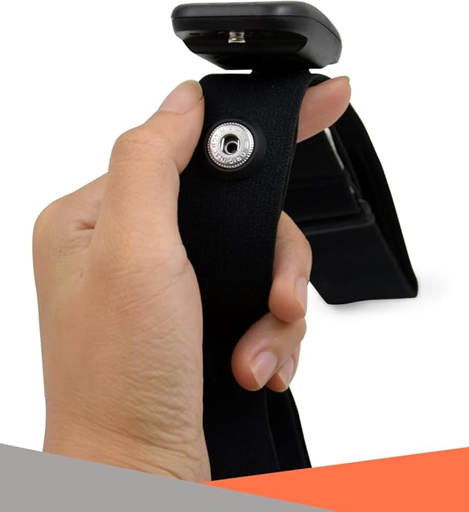 KYTO Heart Rate Monitor Chest Strap - ANT+ & Dual Bluetooth 4.0 HR Sensor, IP67 Water-Resistant, Compatible with Peloton, Zwift, Garmin, Precise HR Tracker for Running & Cycling