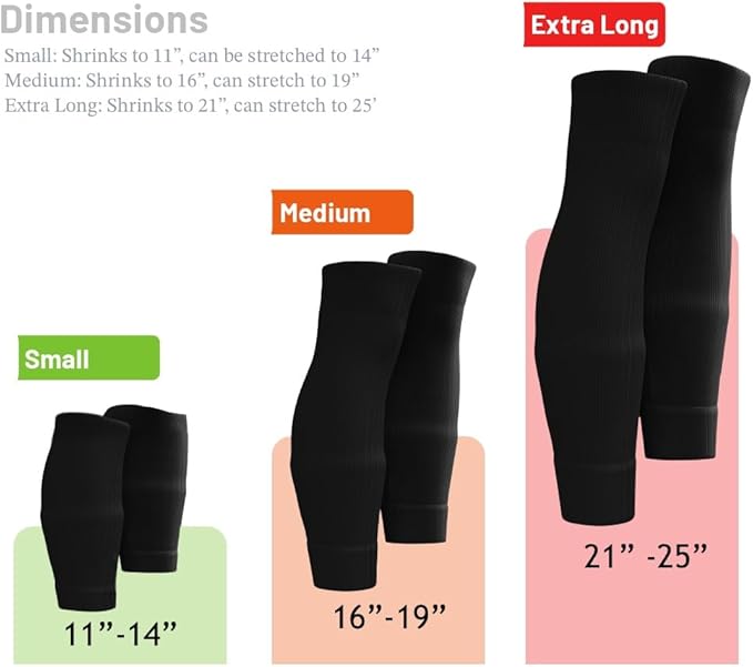 Tekkerz leg sleeve over 20 color variations compatible with grip socks for soccer, football, hockey, rugby athletic socks
