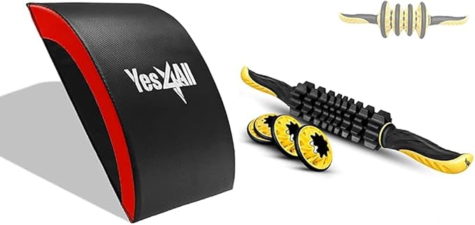 Yes4All Ab Exercise Mat/Abs Wedge - Sit Up Pad - Abdominal & Core Trainer Mat for Full Range of Motion Ab Workouts