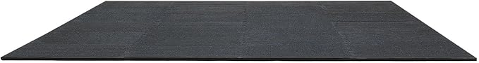 VEVOR 0.56Inch 96sq.ft 24 Tiles Gym Flooring for Home Gym, Rubber Top with High Density EVA Foam, 24 x 24In Gym Floor Exercise Equipment Mats, Interlocking Gym Mats, Puzzle Workout Mats, Black & Blue