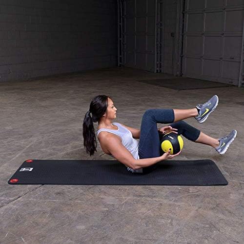 Body-Solid Rubber Medicine Ball - Superior Grip, Textured Surface, Adjustable Air Pressure Fitness Balls - Ideal for Cardio and Core Exercise in Home & Gym Workouts