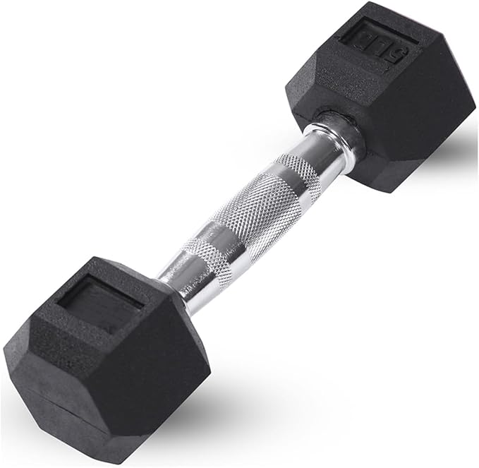 JFIT Rubber Hex Dumbbell