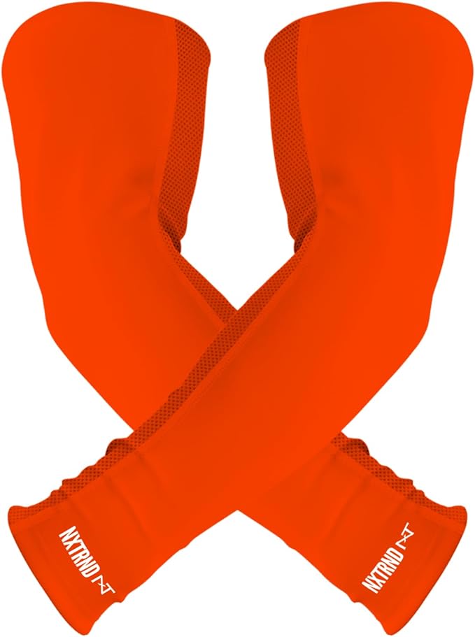 1 Pair Nxtrnd Compression Arm Sleeves for Men, Breathable Football, Basketball, Baseball Accessory, Adult & Kids