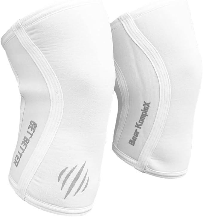 Bear KompleX Knee Sleeves for Men & Women - 5mm/7mm Compression & Heat Retention Neoprene Compression Knee Brace for Weightlifting, Squats & Powerlifting