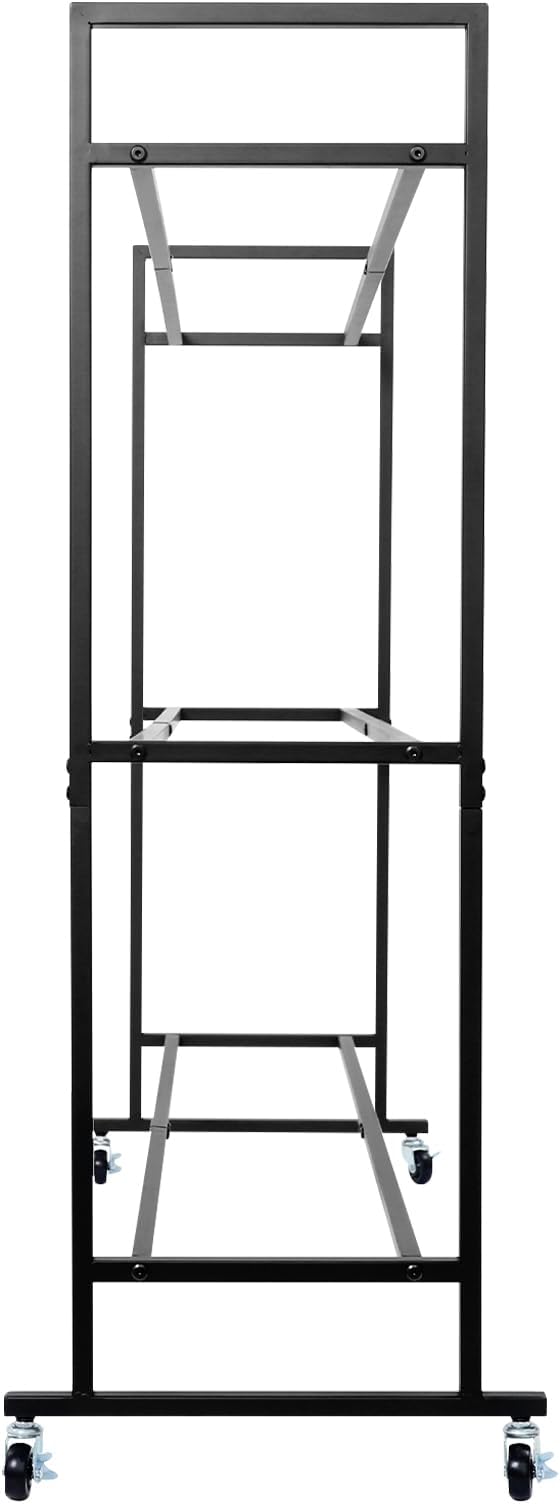 3-Tier Medicine Ball Rack with Wheels, Heavy Duty Rolling Storage Stand Holder for Slam & Wall Balls, Home Gym Organization Cart, Locking Casters, 60 lbs Capacity