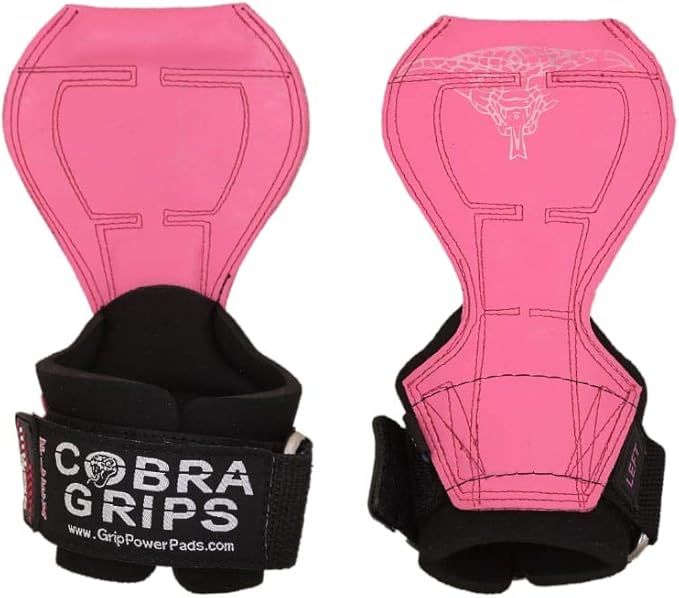 Cobra Grips Flex Model Weight Lifting Gloves Heavy Duty Straps Alternative Power Lifting Hooks for Deadlifts with Padded Wrist Wrap Support Bodybuilding