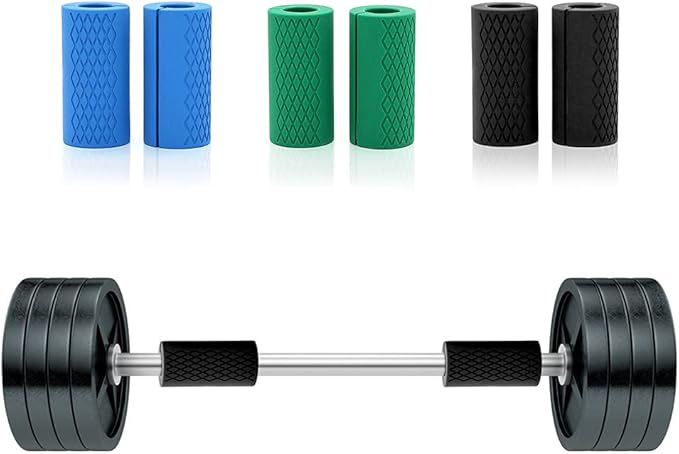 Grip Fat Dumbbell Barbell, Thick Bar Grips for Weightlifting Fitness Handle, Silicone Non-Slip Protective Pad, 1 Pair