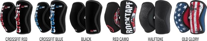 Rocktape Assassins Knee Compression Sleeves, Knee Brace for Weightlifting, Cross Training & Working Out - Reduce Strain & Swelling (2 Sleeves)