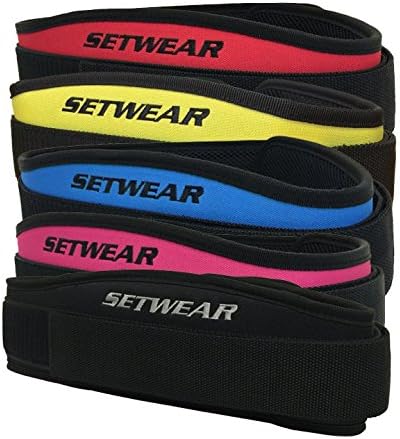 Fitness Belt for Weightlifting Powerlifting - SetWear Sport Back Belt- Olympic Lifting Squats Deadlift- Adjustable With Lumbar Wedge Back Support- Men & Women - Workout Gear