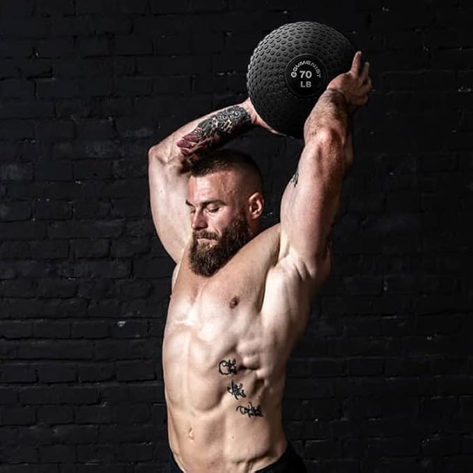 GYMENIST Weighted No Bounce Slam Ball Intensive Workout Training Gym Exercise Weight Balls Equipment