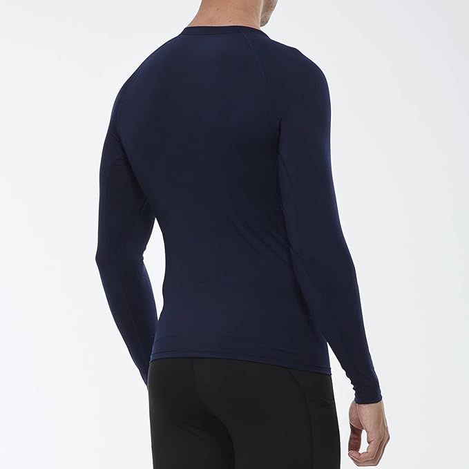 SPVISE 1 or 3 Pack Men's Compression Shirts Long Sleeve Workout Gym T-Shirt Running Top Cool Dry Sports Baselayer Undershirts