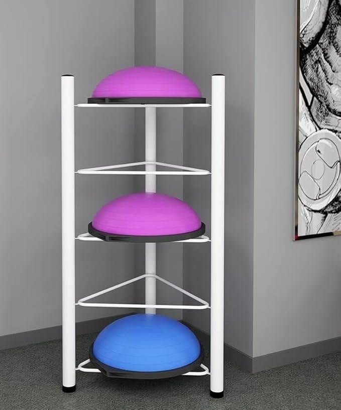 Floor Stand Storage Organizer for Balance Balls - 3/5/6/7 Tier Rack for Home Gym - Ideal for Bosu, Slam Balls, and Medicine Balls