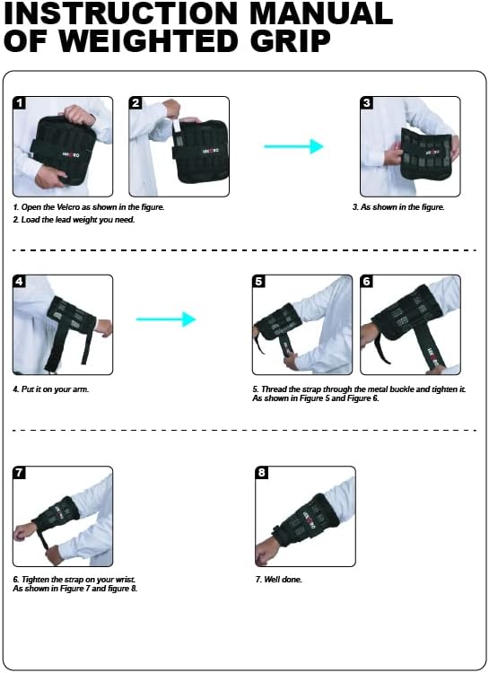 Wrist Ankle Weights with Removable Steel Bars, 1 Pair Adjustable Arm Leg Weights for Men and Women, No Leakage Design, Weighted Wrist Bands for Walking Jogging Yoga Pilates