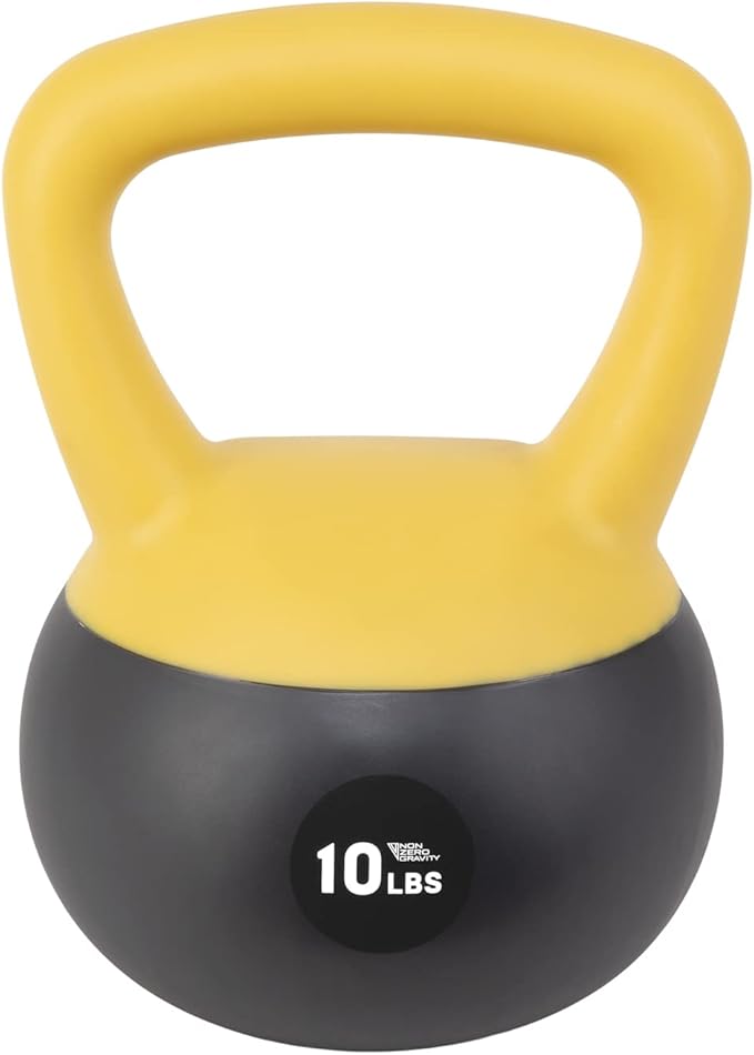 NonZero Gravity Iron Sand Soft Kettlebell with PVC Shell, Shock-Absorbing Base & Extra-Wide Grip for Versatile Workouts | Durable Strength Training Equipment