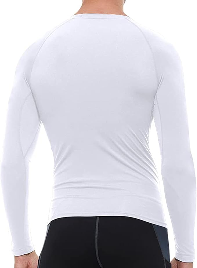 SPVISE 1 or 3 Pack Men's Compression Shirts Long Sleeve Workout Gym T-Shirt Running Top Cool Dry Sports Baselayer Undershirts