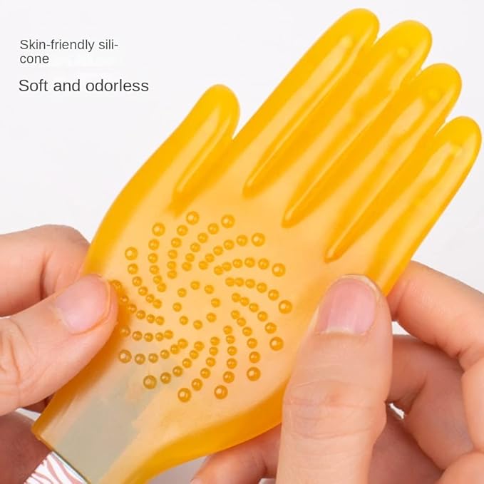 Pai Sha Board Multi-Function Pai Sha Board Silicone Five-Finger Meridian patting Small Yellow Hand Silicone Massage Massage Stick