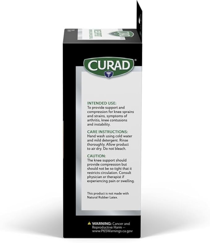 CURAD Neoprene Pull-Over Knee Support with Closed Patella, Size Medium, (14"-16" Circumference), 1 Each