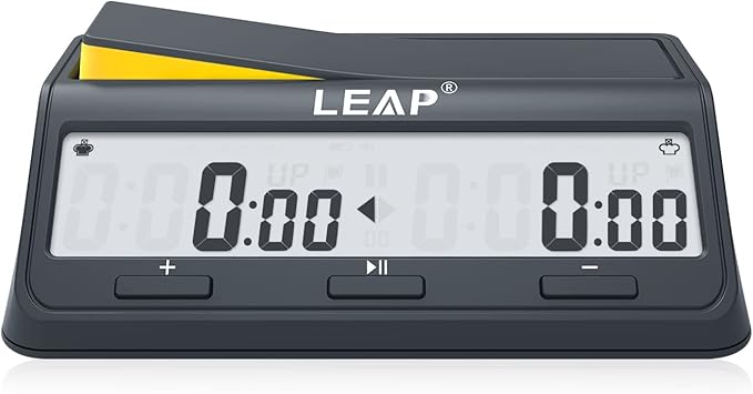 LEAP Chess Clock Digital Timer Advanced for Game and Chess Timer with Large Screen Bonus & Delay Count Down up Alarm