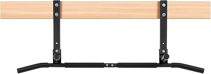 VEVOR Joist Mount Pull Up Bar, Ceiling Mounted Chin Up Bar for Home Gym, Multi-Grip Pull Ups, 42 in Width Multifunctional Training Station, Heavy Duty Steel Upper Body Workout Bars, 440 lbs Capacity