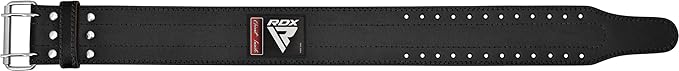 RDX Weight Lifting Belt for Men Women, IPL USPA Approved, 6mm Thick 100% Leather, 4” Powerlifting Back Support, Squat Deadlift Bodybuilding Exercise Fitness Gym Workout Strength Training up to 700 LBS