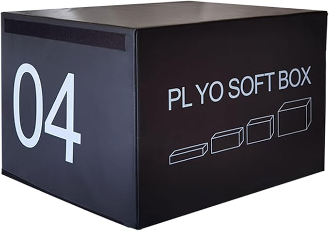 Box Jump, Soft Foam Enhanced Box Jump, Plyometric Training Box, Stackable Box Jump, Used for Jump Training, Pressure Training and Physical Training. Suitable for Home Gym Exercise