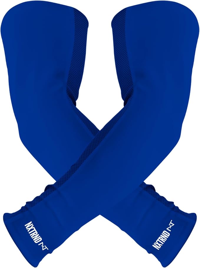 1 Pair Nxtrnd Compression Arm Sleeves for Men, Breathable Football, Basketball, Baseball Accessory, Adult & Kids