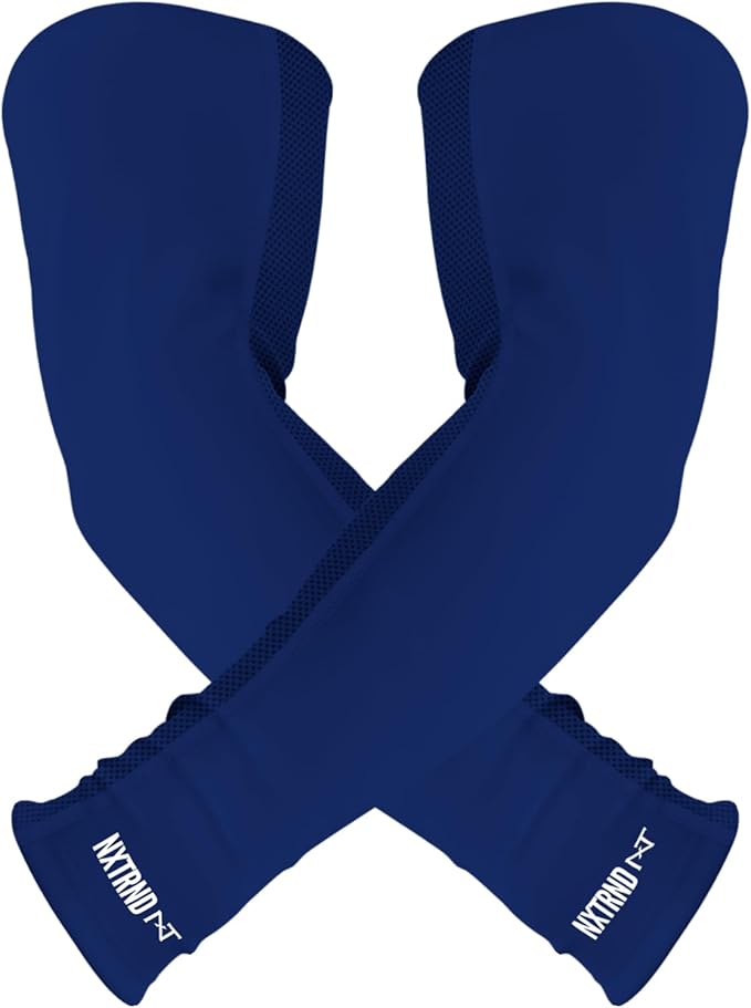 1 Pair Nxtrnd Compression Arm Sleeves for Men, Breathable Football, Basketball, Baseball Accessory, Adult & Kids
