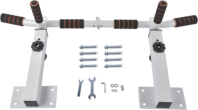 Multifunctional Dip Station for Indoor Home Gym Workout Pull Up Bar 440 lbs Training Equipment Mixizap