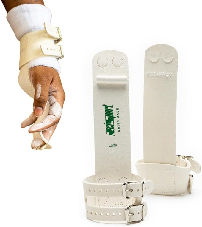 Reisport Uneven Bar Gymnastics Grips for Women - Premium Leather Hand Grips for Gymnastics Bars - Gymnastics Equipment & Accessories for Advanced Gymnasts