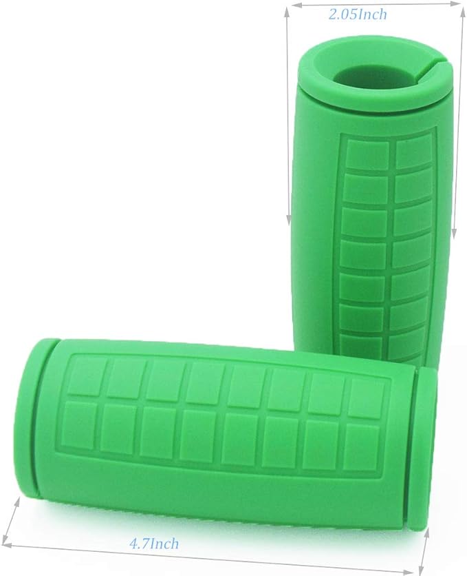 qibylift Dumbbell Handles Grips, Firm Rubber Barbell Grips Fit for Standard Barbell - Dumbell Handles, Silicone Rubber Barbell Grips for Weight Lifting Cable Attachments & Fitness Training