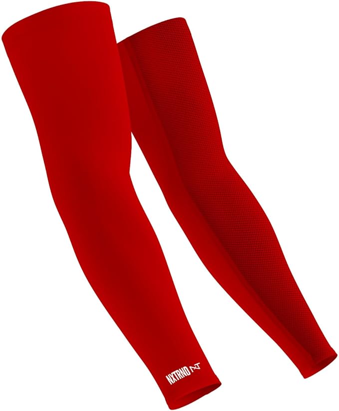 1 Pair Nxtrnd Compression Arm Sleeves for Men, Breathable Football, Basketball, Baseball Accessory, Adult & Kids
