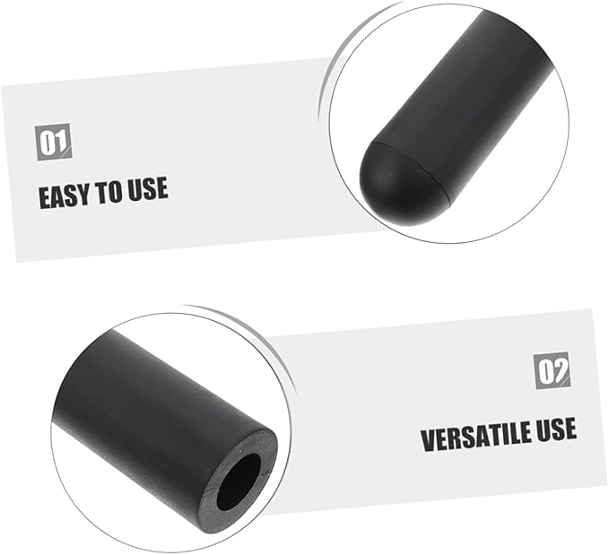 KICHOUSE Weightlifting Barbell Sleeve Adapter Straight Bar Gym Grip for Dumbbell Handles Removable for Strength Training