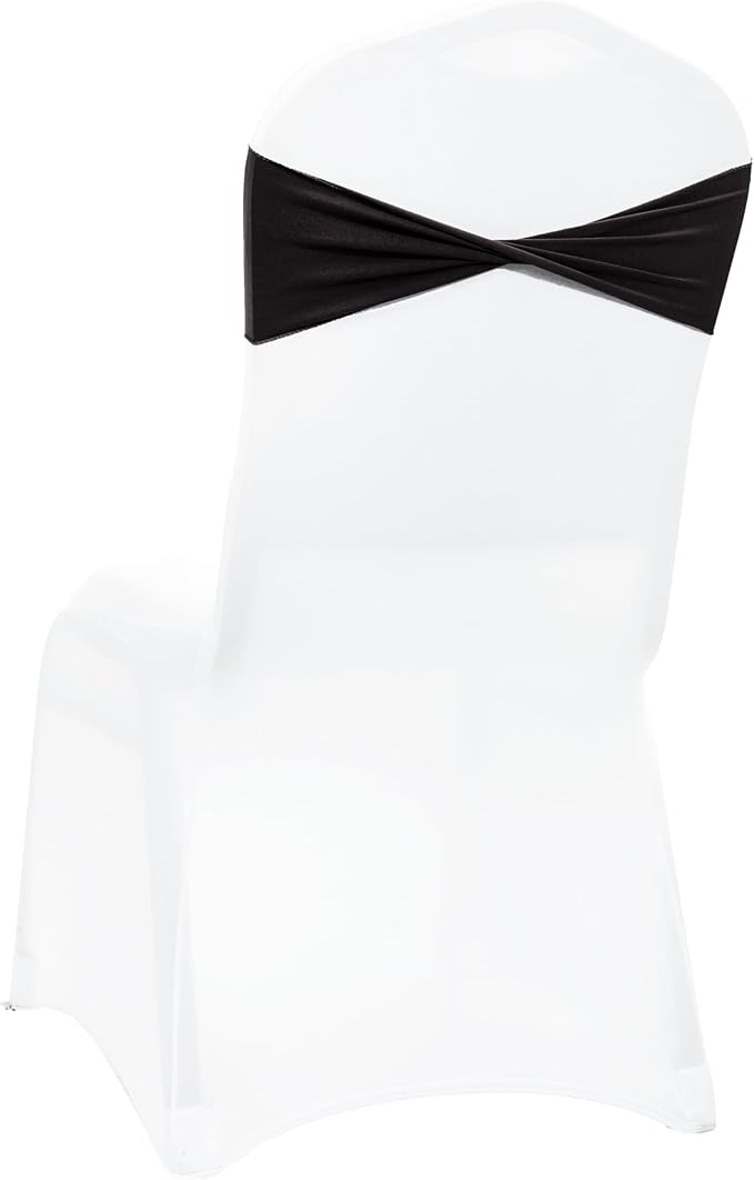 Pack of 250 - Spandex Chair Sashes/Bows Without Buckle