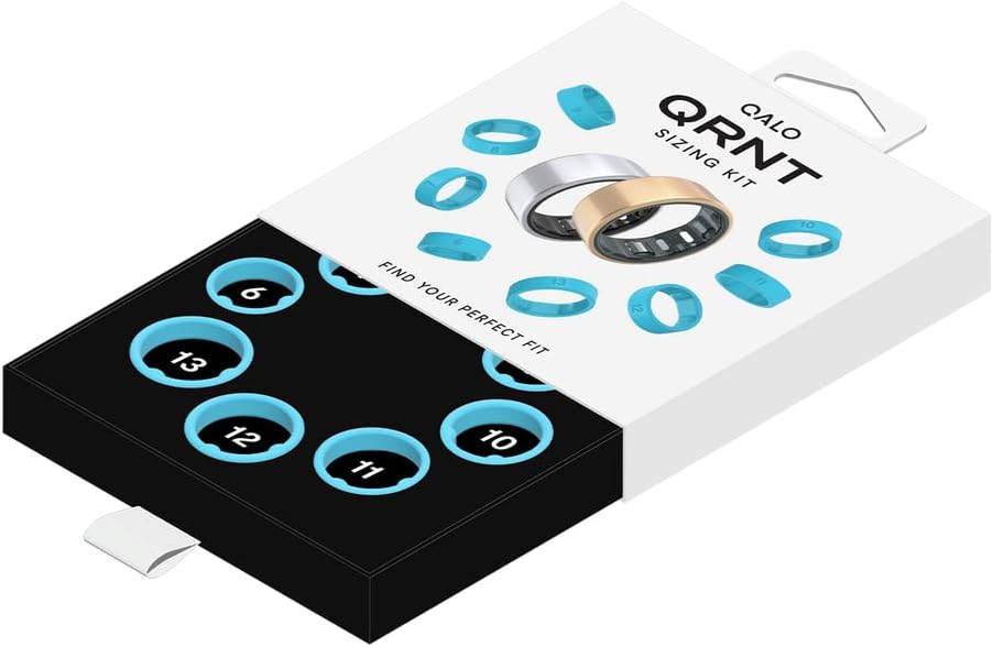 QALO QRNT Official Ring Sizing Kit for Smart Ring (Original & Slim) - Includes Purchase Voucher for Smart Ring - Find Your Perfect Fit