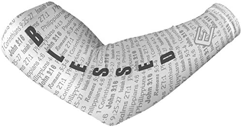 Elite Athletic Gear Faith Compression Arm Sleeve – Cross & Bible Verse – Youth & Adult – Sports & Fitness – Sold Individually