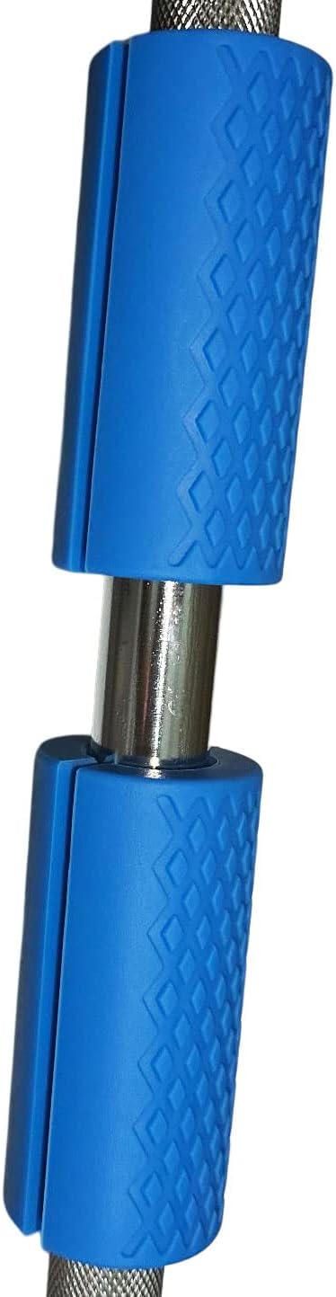 qibylift Pull Up Thick Bar Adapter, Weight Grip Bar Fit for Standard Barbell - Dumbbell Handle Grips, Silicone Rubber Barbell Grips for Weight Lifting Cable Attachments & Fitness Training