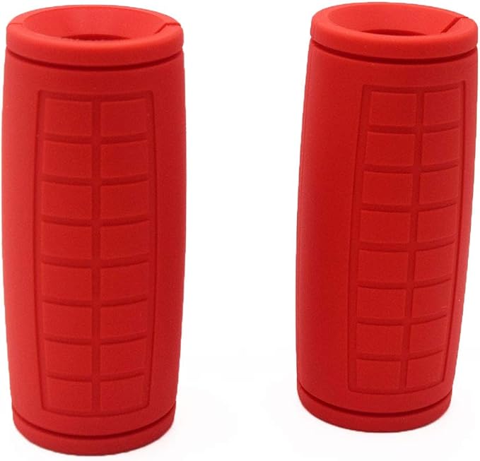 qibylift Dumbbell Handles Grips, Firm Rubber Barbell Grips Fit for Standard Barbell - Dumbell Handles, Silicone Rubber Barbell Grips for Weight Lifting Cable Attachments & Fitness Training