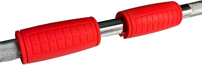 qibylift Dumbbell Handles Grips, Firm Rubber Barbell Grips Fit for Standard Barbell - Dumbell Handles, Silicone Rubber Barbell Grips for Weight Lifting Cable Attachments & Fitness Training