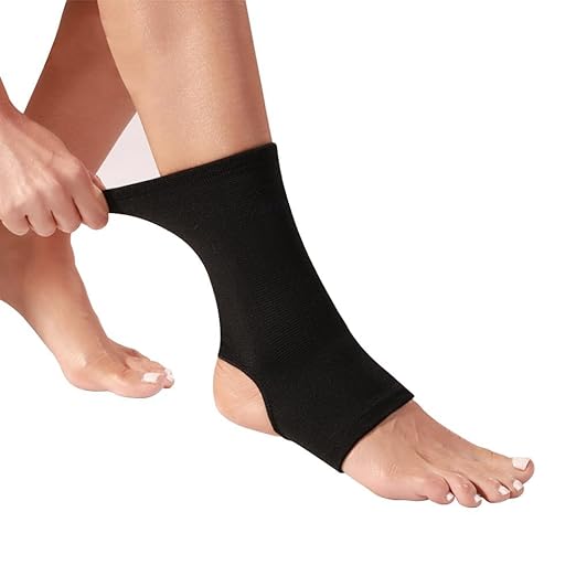 WrtmyR 2 Pack Ankle Brace Compression Sleeve, Ankle Wrap & Ankle Support for Women & Men, Ankle Compression Sock for Sprain, Swelling, Plantar Fasciitis, Tobillera (L/XL Black)