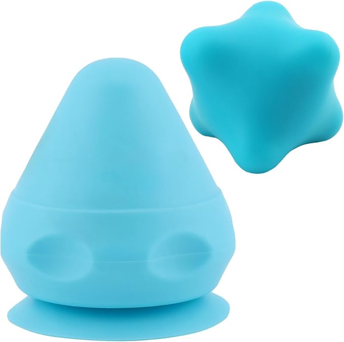 2pcs Neck Relaxer Shoulder Back Massager,Myofascial Massage Ball,Suction Cup Mountable Back Pain Relief Tool Therapying Massager Ball,for Neck,Leg, Back Myofascial Release