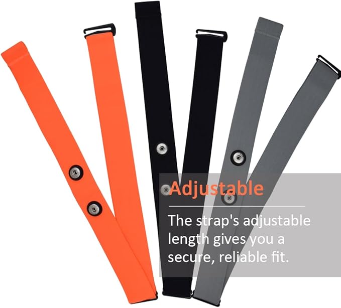 KYTO Heart Rate Monitor Chest Strap - ANT+ & Dual Bluetooth 4.0 HR Sensor, IP67 Water-Resistant, Compatible with Peloton, Zwift, Garmin, Precise HR Tracker for Running & Cycling