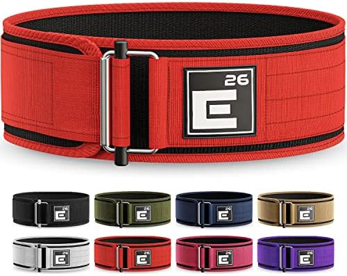 Element 26 Self-Locking Weight Lifting Belt - Premium Weightlifting Belt for Serious Functional Fitness and Olympic Lifting Athletes - Lifting Support for Men and Women - Deadlift Training Belt