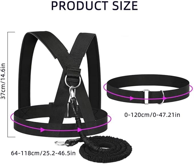 Resistance Explosive Training Rope Force Improve Power, Agility, Strength Track and Field Football Basketball Volleyball Multi-Directional Physical Equipment