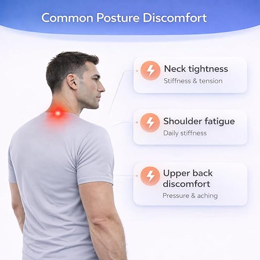 Posture Corrector for Women and Men - Lightweight Upper Back Brace Posture Corrector for Neck Shoulder & Back Pain Relief Under Clothes - Invisible Shoulder Support Brace Improve Posture Correct Hunchback Slouching