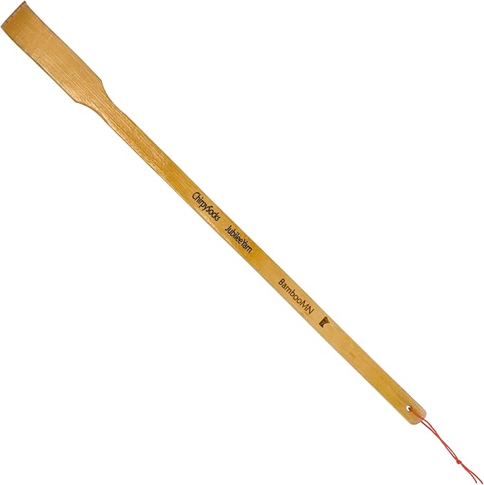 Bamboo 1x Back Scratcher Shoe Horn, 1x Smooth Ball, 1x Back Scratcher Bonger, 1x Travel Size - 4 Total Units