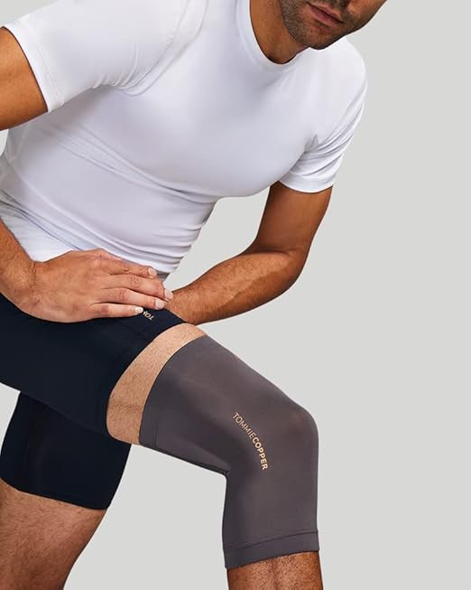Tommie Copper Unisex Core Compression Knee Sleeve, Slate Grey, XXX-Large