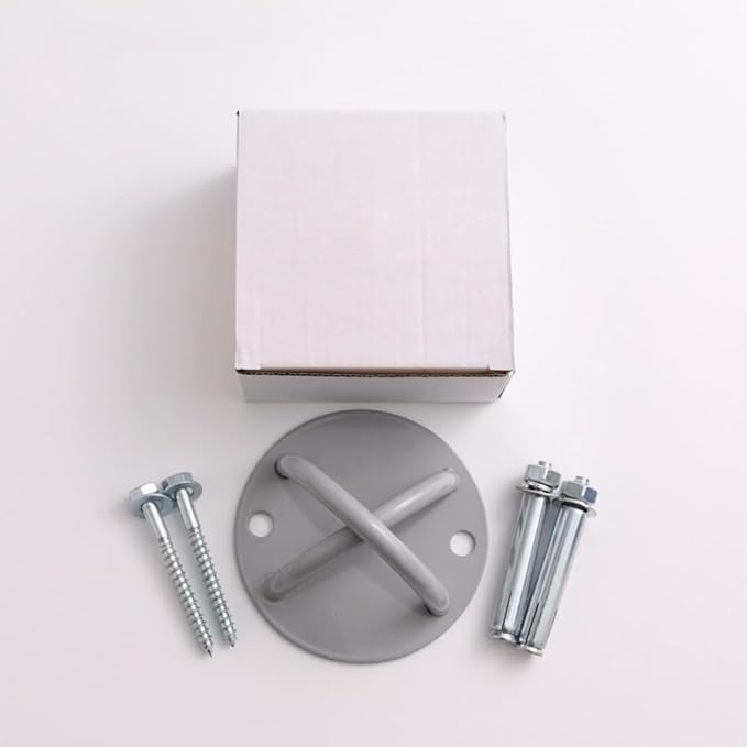 Wall Mount Bracket for X, Yoga Ceiling Mount Suspension Straps for Gymnastic Rings and Aerial Yoga Swing