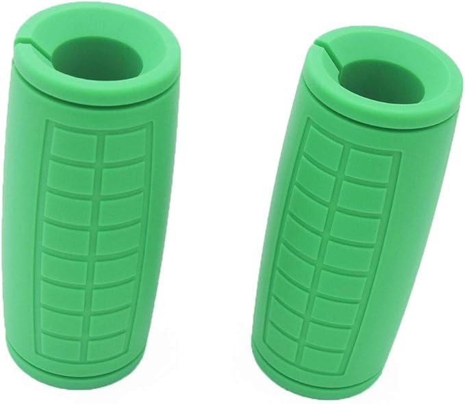 qibylift Dumbbell Handles Grips, Firm Rubber Barbell Grips Fit for Standard Barbell - Dumbell Handles, Silicone Rubber Barbell Grips for Weight Lifting Cable Attachments & Fitness Training