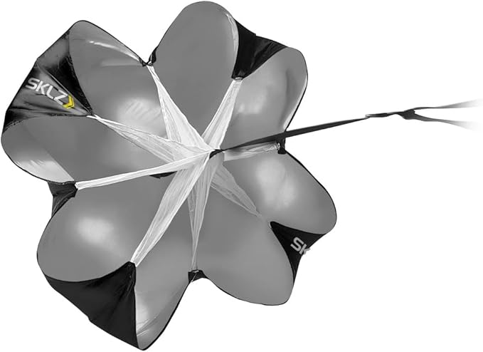 SKLZ Speed Chute Resistance Parachute for Speed and Acceleration Training Grey/Black, 54-Inch