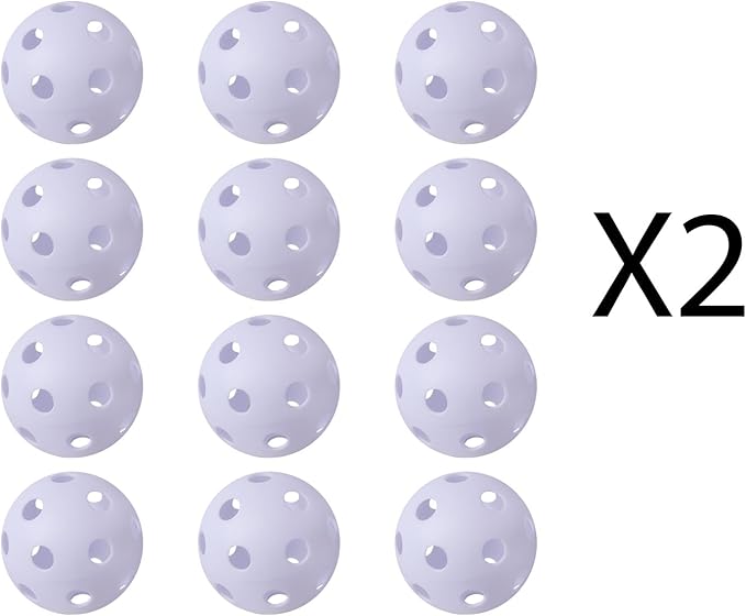 GSE Games & Sports Expert Practice Baseballs, Plastic Baseballs Training, Hollow Airflow Softballs for Pitching, Batting, Catching for All Skill Levels (Several Styles Available)
